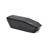 Schuin zijaanzicht van de Bosch Powerpack 360 Performance/Active frame E-Bike Vision fietsbatterij.