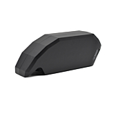 Driekwartaanzicht van de Bosch Powerpack 700 Active/Performance frame E-Bike Vision fietsbatterij. De hele batterij is duidelijk zichtbaar.