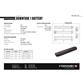 Downtube 1 UART Battery Instruction Manual