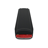Achteraanzicht vanaf boven van de E-Bike Vision Gazelle Innergy 36V 11.4Ah. Het achterlicht van de batterij is duidelijk zichtbaar.