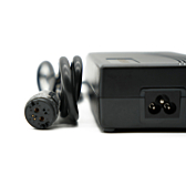 Close-up foto van de Rosenberger aansluiting van de Gazelle Impulse 42V 3A Compatible lader.