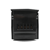 Duidelijke afbeelding van de fietsaansluiting van de Impulse 36V 14.5Ah Compatible batterij geproduceerd door EYXON.