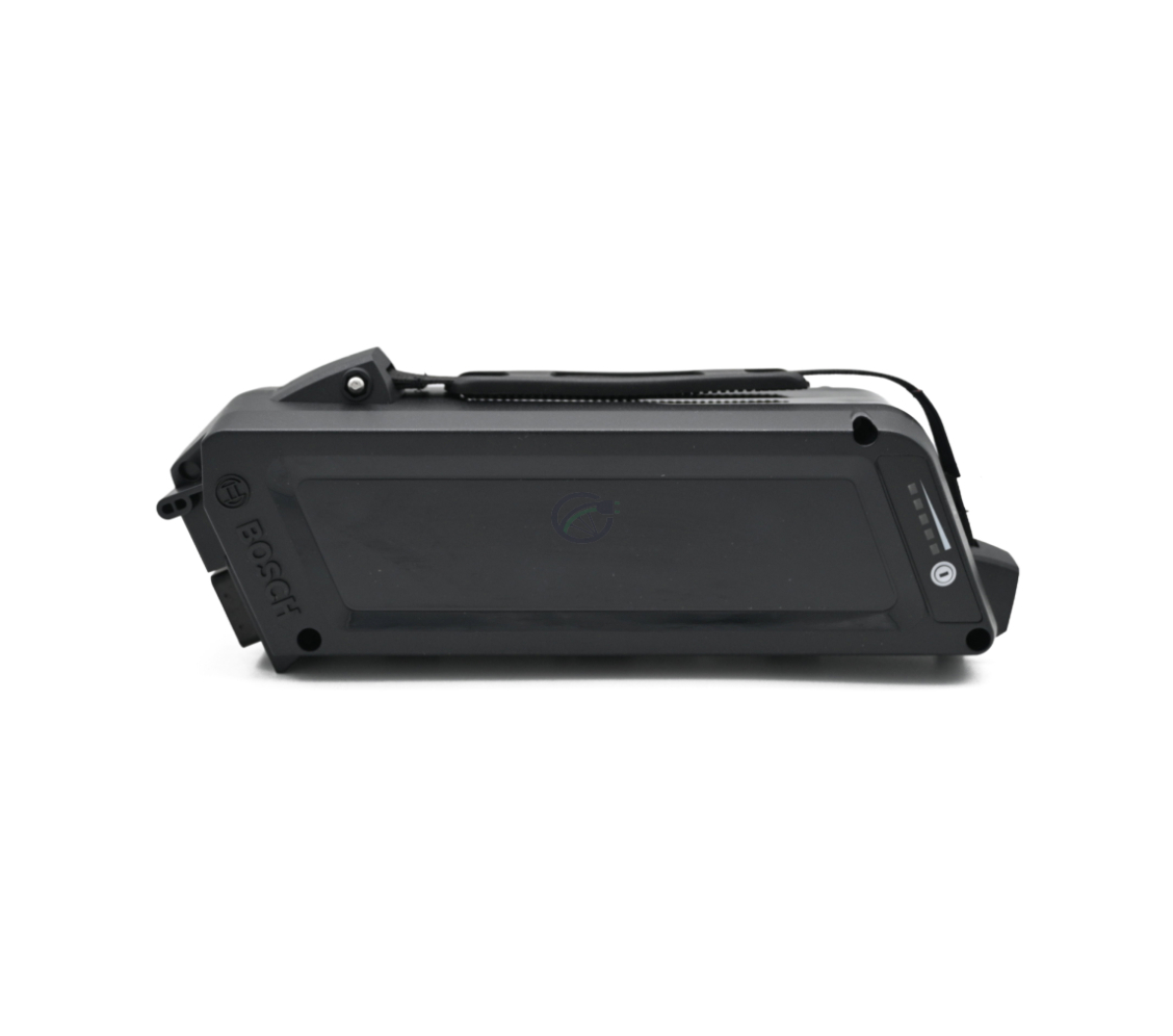 Zijaanzicht van de Bosch Classic 400 Frame fietsbatterij