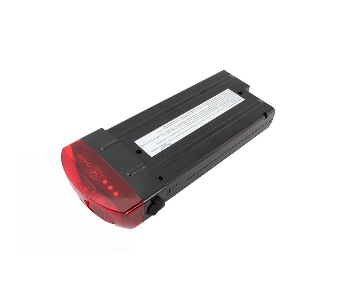 Cortina Ecomo XL 24V 14.5Ah fietsbatterij bovenkant