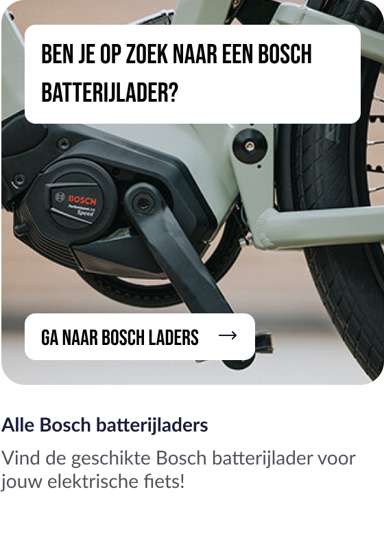 Alle fietsbatterij opladers van Bosch