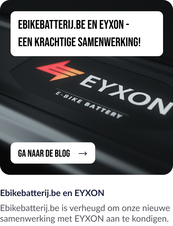 Samenwerking van ebikebatterij.be met EYXON