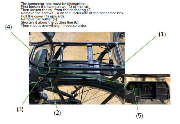 E-Bike Vision battery instructions