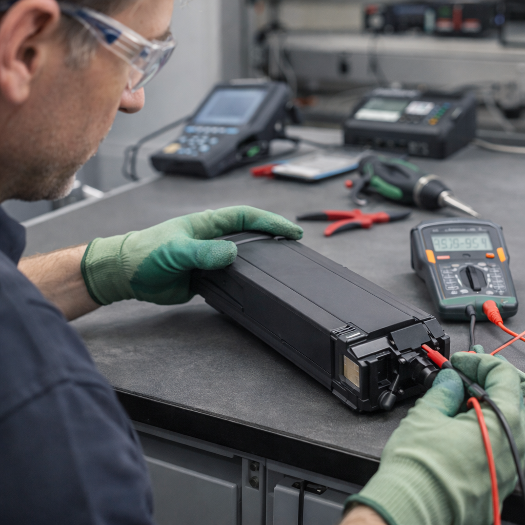 Kijken of je oude batterij nog spanning heeft, gecheckt door een specialist