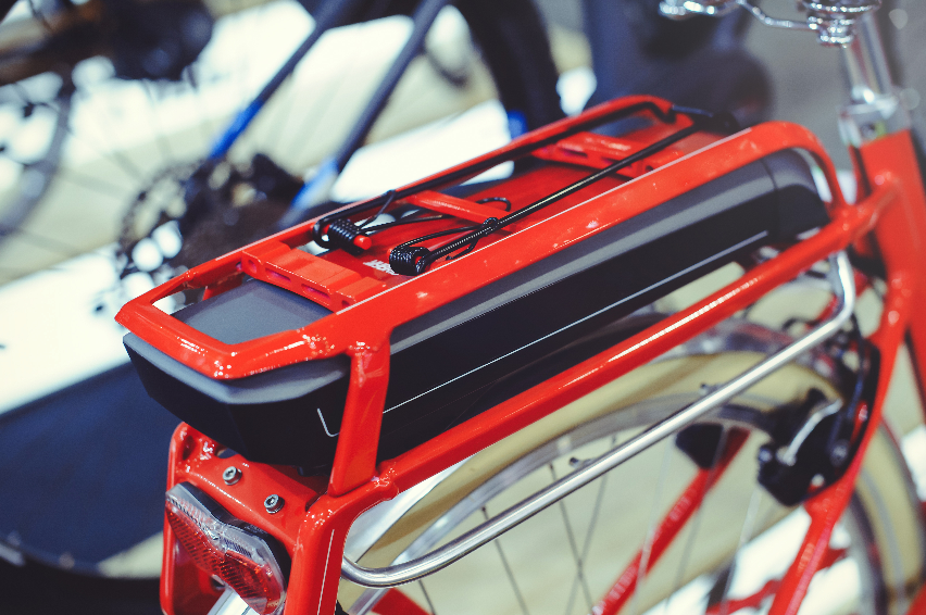 Batterij elektrische fiets bagagedrager