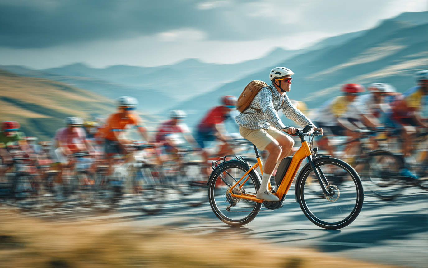 elektrische fiets in tour de france peloton